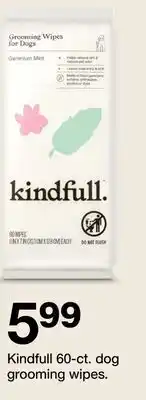 Target Kindfull 60-ct. dog grooming wipes offer
