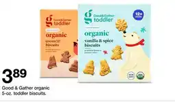 Target Good & Gather organic 5-oz. toddler biscuits offer