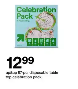 Target up&up 97-pc. disposable table top celebration pack offer