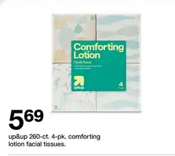 Target up&up 260-ct. 4-pk. comforting lotion facial tissues offer