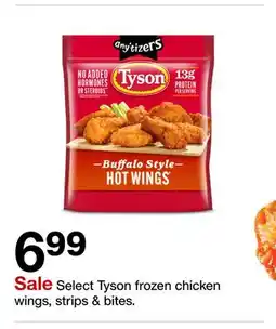Target Select Tyson frozen chicken wings, strips & bites offer