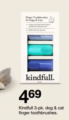 Target Kindfull 3-pk. dog & cat finger toothbrushes offer