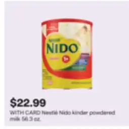 CVS Nestlé Nido kinder powdered milk offer