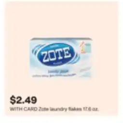 CVS Zote laundry flakes 17.6 oz offer