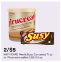 CVS Nestlé Susy, Cocosette 7.1 oz or Pirucream wafers 0.85-5.5 oz offer