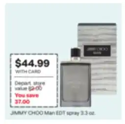 CVS JIMMY CHOO Man EDT spray 3.3 oz offer