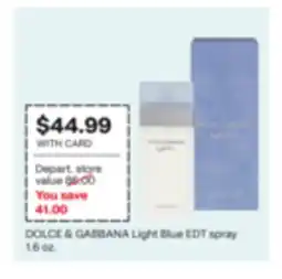 CVS DOLCE & GABBANA Light Blue EDT spray offer