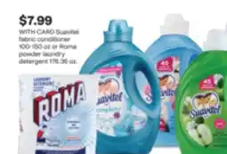 CVS Suavitel fabric conditioner 100-150 oz or Roma powder laundry detergent 176.36 oz offer