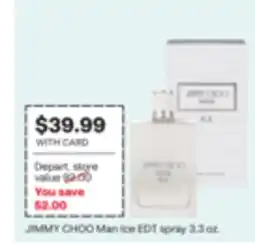 CVS JIMMY CHOO Man Ice EDT spray offer