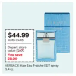 CVS VERSACE Man Eau Fraîche EDT spray offer