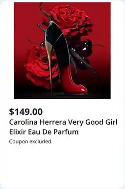 JC Penney Carolina Herrera Very Good Girl Elixir Eau De Parfum offer