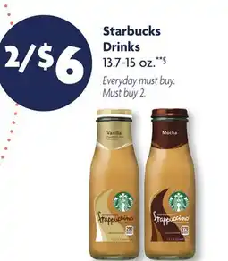 Family Dollar Starbucks Drinks offer