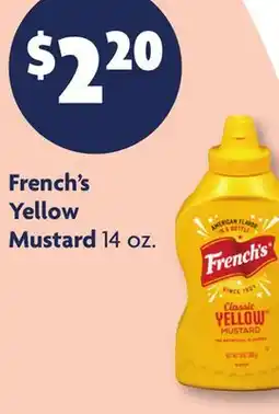 Family Dollar French's Yellow Mustard offer