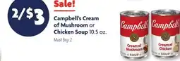 Family Dollar Campbell's Cream of Mushroom or Chicken Soup offer