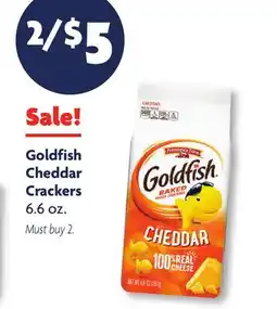 Family Dollar Goldfish Cheddar Crackers offer