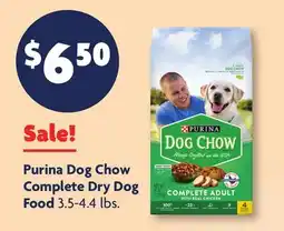 Family Dollar Purina Dog Chow Complete Dry Dog Food offer