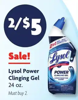 Family Dollar Lysol Power Clinging Gel offer