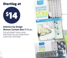 Family Dollar Interiors by Design Shower Curtain Sets offer