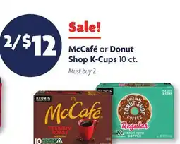 Family Dollar McCafé or Donut Shop K-Cups offer