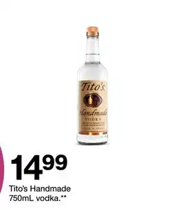 Target Tito's Handmade 750mL vodka offer