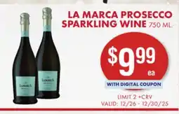 Smart & Final LA MARCA PROSECCO SPARKLING WINE offer