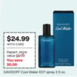 CVS DAVIDOFF Cool Water EDT spray 2.5 oz offer