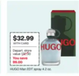 CVS HUGO Man EDT spray 4.2 oz offer