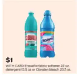 CVS Ensueño fabric softener 22 oz, detergent 13.5 oz or Cloralen bleach 23.7 oz offer