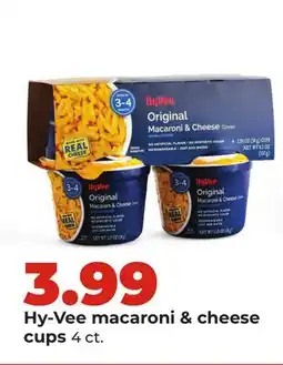 Hy-Vee Hy-Vee macaroni & cheese cups offer