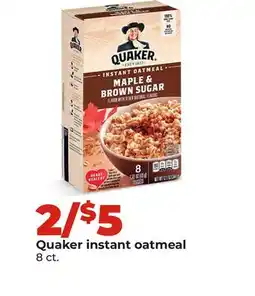 Hy-Vee Quaker instant oatmeal offer