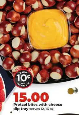 Hy-Vee Pretzel bites with cheese dip tray offer