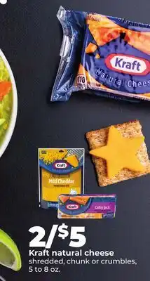 Hy-Vee Kraft natural cheese offer