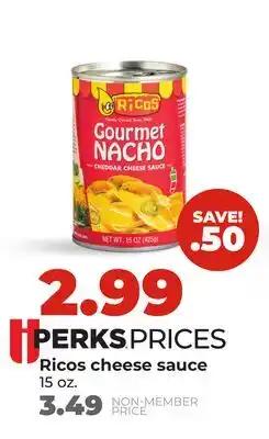 Hy-Vee Ricos cheese sauce offer