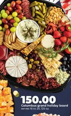 Hy-Vee Columbus grand holiday board offer