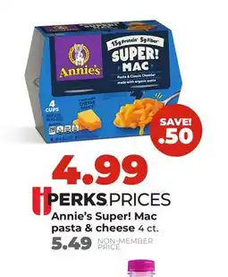Hy-Vee Annie's Super! Mac pasta & cheese offer