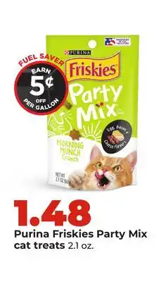 Hy-Vee Purina Friskies Party Mix cat treats offer