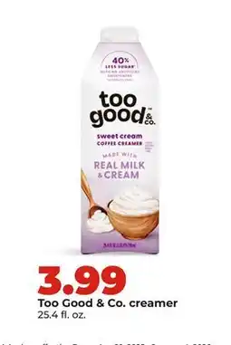 Hy-Vee Too Good & Co. creamer offer