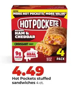 Hy-Vee Hot Pockets stuffed sandwiches offer