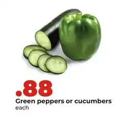 Hy-Vee Green peppers or cucumbers offer