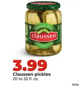 Hy-Vee Claussen pickles offer