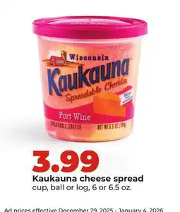 Hy-Vee Kaukauna cheese spread offer