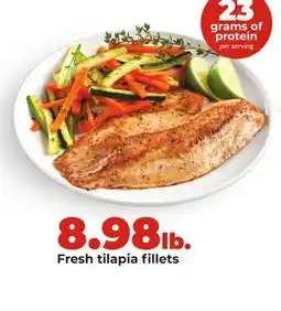 Hy-Vee Fresh tilapia fillets offer