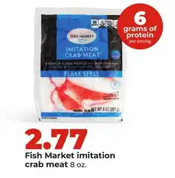 Hy-Vee Fish Market imitation crab meat offer