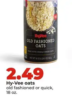 Hy-Vee Hy-Vee oats offer