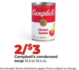 Hy-Vee Campbell's condensed soup offer