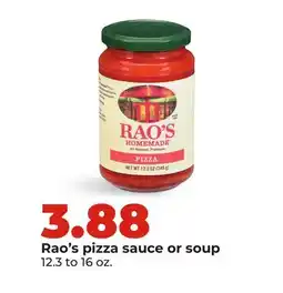 Hy-Vee Rao's pizza sauce or soup offer
