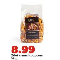 Hy-Vee Zöet crunch popcorn offer