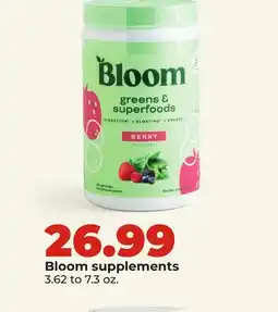 Hy-Vee Bloom supplements offer