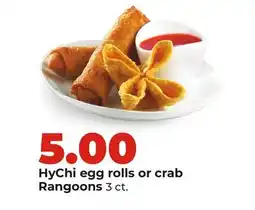 Hy-Vee HyChi egg rolls or crab Rangoons offer