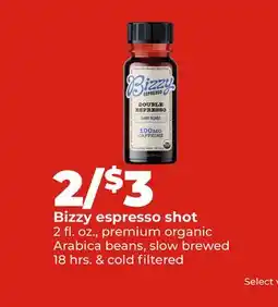 Hy-Vee Bizzy espresso shot offer